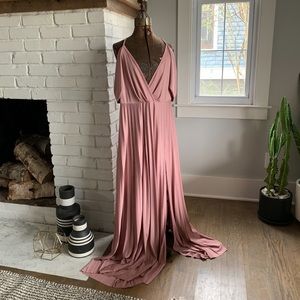 ASOS pink maxi dress